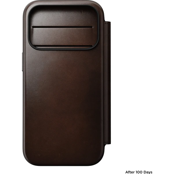 Nomad Modern Leather Folio (Horween) MagSafe kožené pouzdro iPhone 18 Pro Rustic Brown - Pouzdra - Obrázek 0042e6f8d84243e08d3f1f725737329b