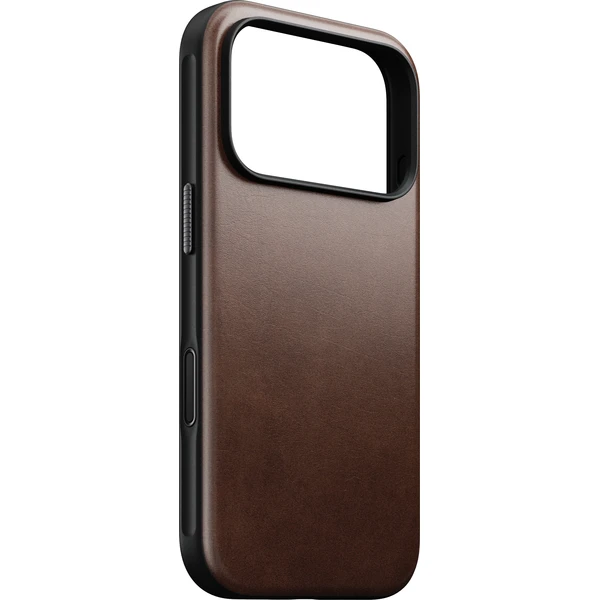 Nomad Modern Leather (Horween) MagSafe kožený kryt iPhone 17 Pro/18 Pro Rustic Brown - Pouzdra - Obrázek 005927bd493c4687824d4990e91c5a87