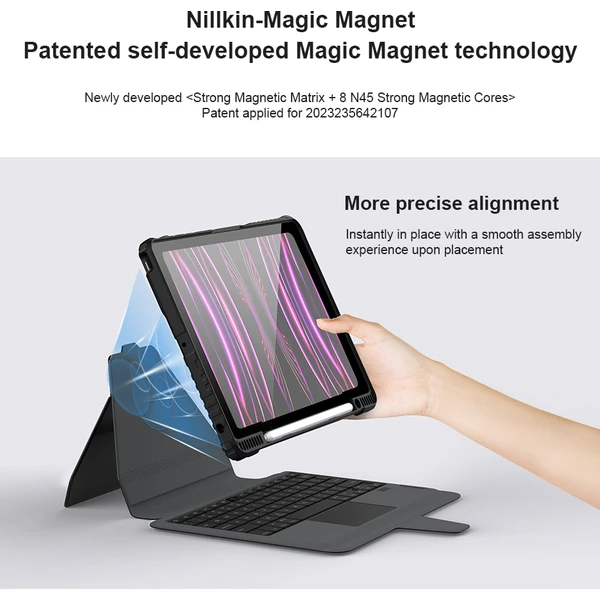 Nillkin Bumper Link pouzdro s klávesnicí iPad 10.2 (19/20/21) černé - Pouzdra - Obrázek 0070e8c583d14ad3a635573dbdabfc57