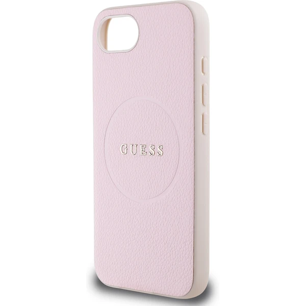 Guess PU Grained Classic Logo MagSafe kryt iPhone 17e/16e růžový - Pouzdra - Obrázek 00774f139d7749ea9a618e07566e5d05