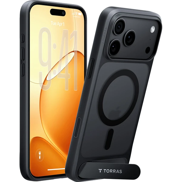 Torras Ostand L1 MagSafe kryt iPhone 18 Pro černý - Pouzdra - Obrázek 00974155b53d4744b37b5d90cd381f3a