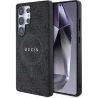 Guess PU Leather 4G Colored Ring MagSafe kryt Samsung Galaxy S25 Ultra černý - Pouzdra