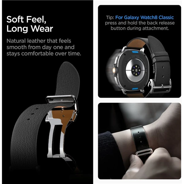 Spigen Enzo Band řemínek Samsung Galaxy Watch8 46/44/40mm černý - Řemínky - Obrázek 00b192fc2cf741d8b942aadf6edd9d60