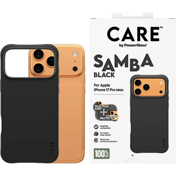 PanzerGlass® CARE Samba kryt s MagSafe Apple iPhone 17 Pro Max Black - Pouzdra - Obrázek 00ec002e342a47b5924abe133e2dfa26