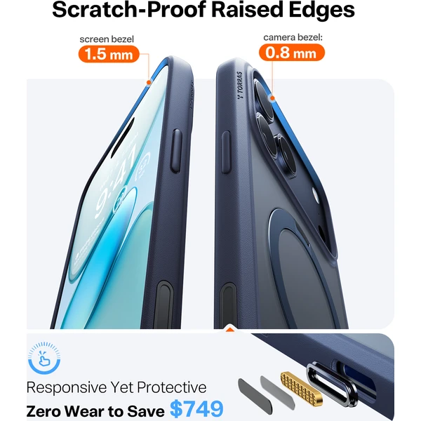 Torras Ostand Q3 Spin MagSafe kryt iPhone 17 Pro Max midnight blue - Pouzdra - Obrázek 00faf37ab08543cb859b1ee949d0e16c