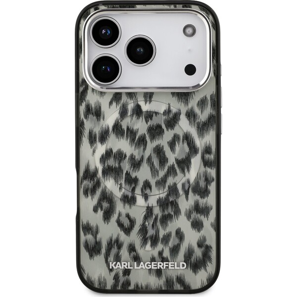 Karl Lagerfeld IML Leopard MagSafe kryt iPhone 17 Pro hnědý - Pouzdra - Obrázek 0115019177ad4437ac1e9dfa599046ab