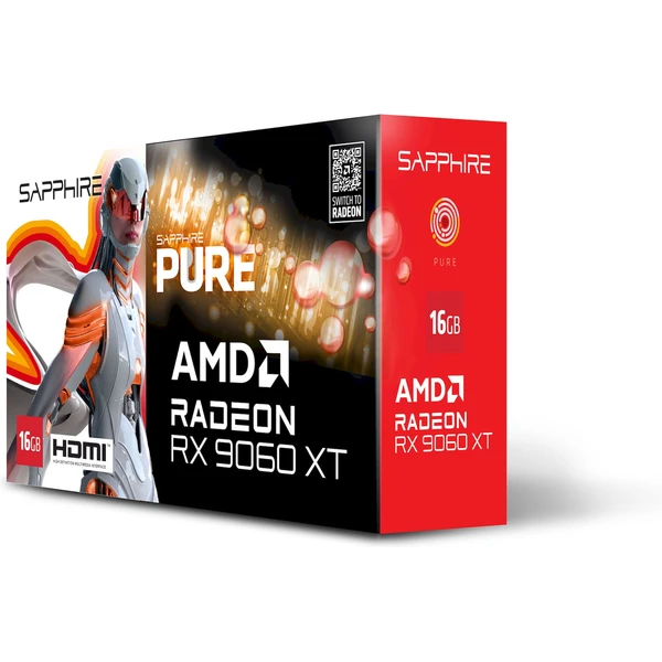 Sapphire PURE AMD Radeon RX 9060 XT GAMING OC 16GB - white - Grafické karty - Obrázek 011H000N01