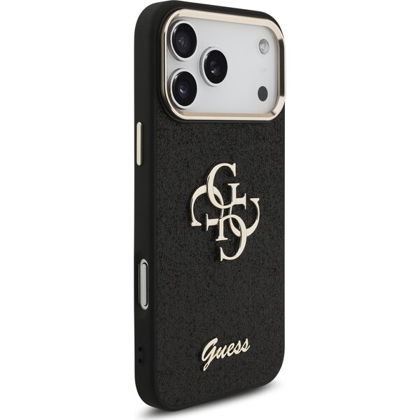 Guess PU Fixed Glitter 4G Metal Frame kryt iPhone 17 Pro Max černý - Pouzdra - Obrázek 011bf038f33c4e36894ff107582f48e5