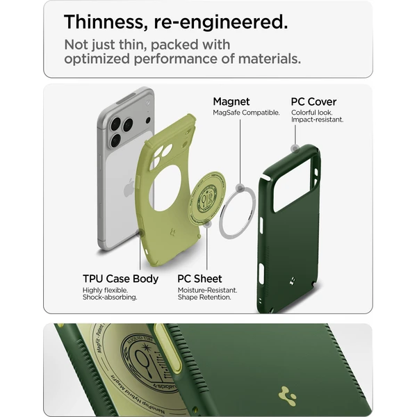 Spigen Nano Pop Hybrid MagSafe kryt iPhone 18 Pro/17 Pro avo green - Pouzdra - Obrázek 01593a42779849e5b36baa6e691c9c55