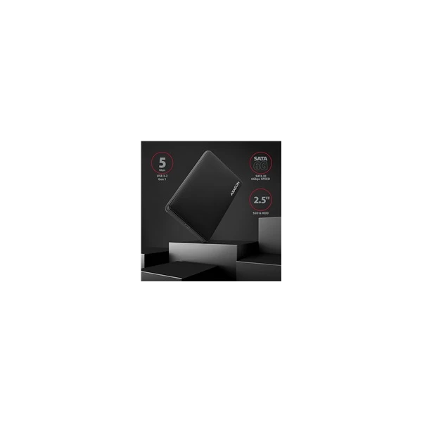 AXAGON externí box pro 2,5 SSD/HDD - USB-C 3.2 Gen 1 černý - Externí boxy - Obrázek 0160700301