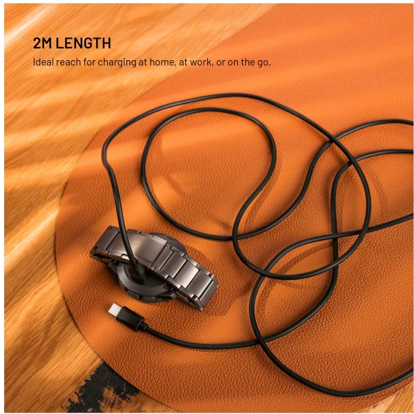 FIXED USB-C nabíjecí kabel pro Garmin Forerunner/Fenix/Venu/Vívoactive/Instinct, 2m černý - Kabely a redukce - Obrázek 01611d0a6ec24057a5b26bda682190ef