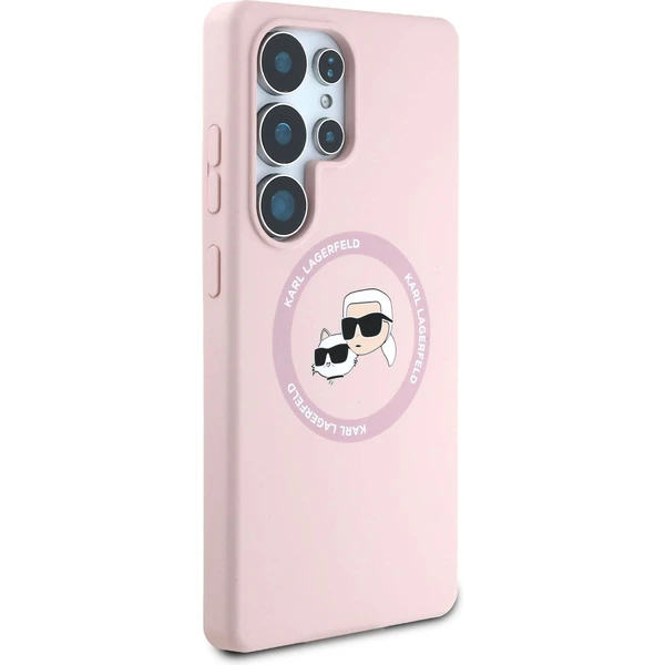Karl Lagerfeld Liquid Silicone K&CH Heads MagSafe kryt Samsung Galaxy S25 Ultra růžový - Pouzdra - Obrázek 017f1d68476440d5bc47a7ebe9ef2e89