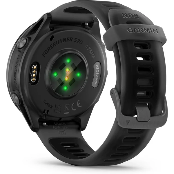 Garmin Forerunner 570 47 mm tmavě šedá hliníková luneta s černým poloprůhledným řemínkem - Chytré hodinky - Obrázek 01LG000J01