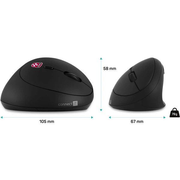 CONNECT IT FOR HEALTH LADIES ergonomická vertikální bezdrátová - Myši - Obrázek 01O1000K01