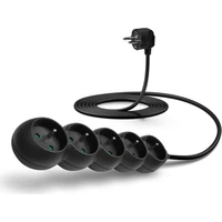 CONNECT IT prodlužovací kabel 230 V 5 zásuvek bez vypínače 3m černý - Zásuvky