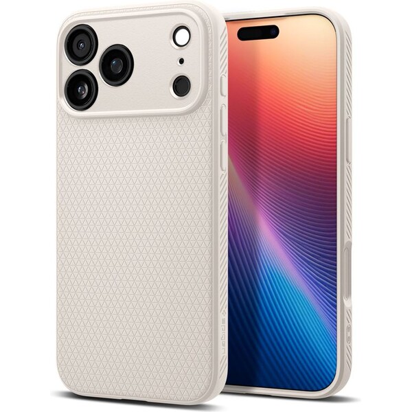 Spigen Liquid Air kryt iPhone 17 Pro natural titanium