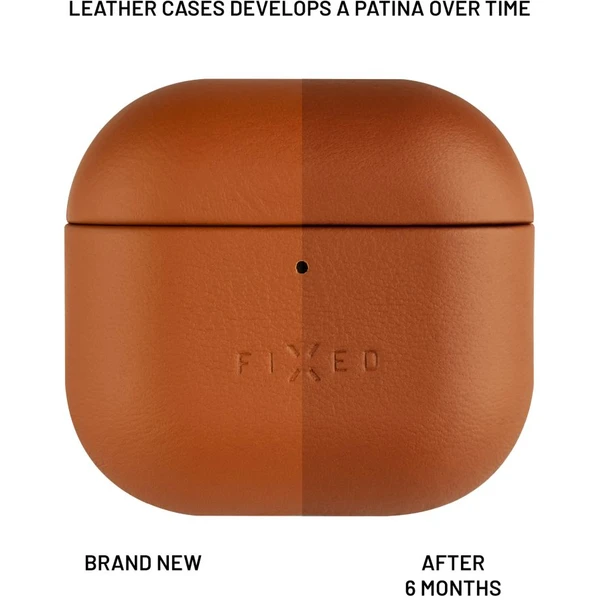 FIXED PodsLeather kožené pouzdro pro Apple AirPods 4 hnědé - Pouzdra - Obrázek 01c4f127f8a04526b0dd445272f4cc2c
