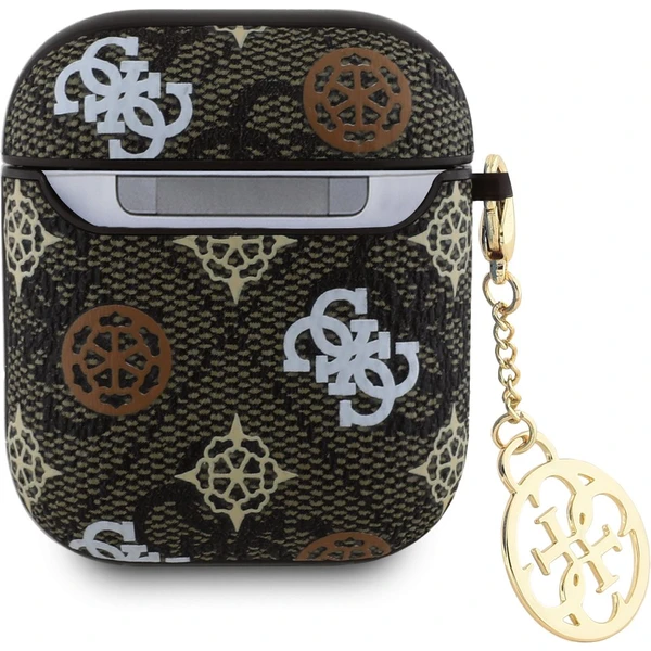 Guess PU 4G Peony Charm pouzdro pro AirPods 1/2 hnědé - Pouzdra - Obrázek 01e0d17d64204c2e89bae69c2c25e077