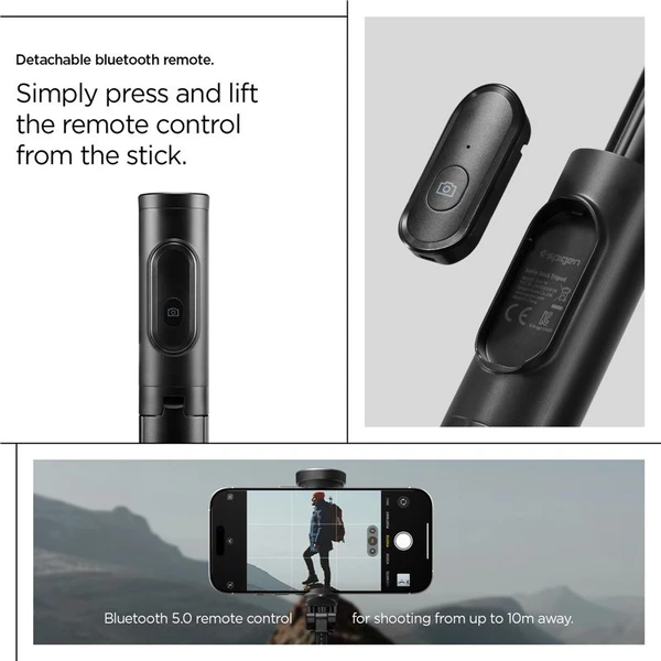 Spigen Tripod Selfie Stick Auto-Open držák na selfie černý - Držáky - Obrázek 01eada3b98fd4819854c530ae416a02a