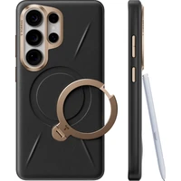 Torras Ostand Q3 VegSkin MagSafe kryt Samsung Galaxy S26 Ultra obsidian black - Pouzdra