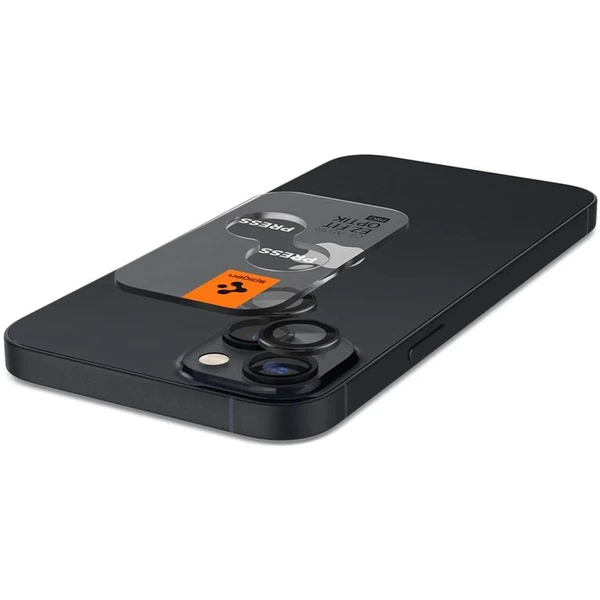 Spigen Glass tR EZ Fit Optik Pro 2 Pack tvrzené sklo na fotoaparát iPhone 15/15 Plus/14/14 Plus čern - Ochranné folie a skla - Obrázek 0219000601