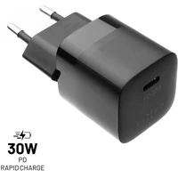 FIXED Mini nabíječka s USB-C výstupem a podporou PD 30W černá - Nabíječky