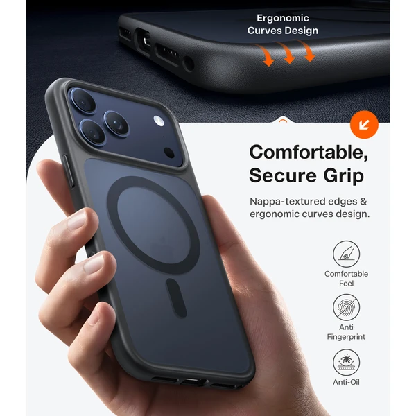 Torras Guardian MagSafe kryt iPhone 17 Pro Max black - Pouzdra - Obrázek 0225cfec755e43d68d5c16493ffe7a59