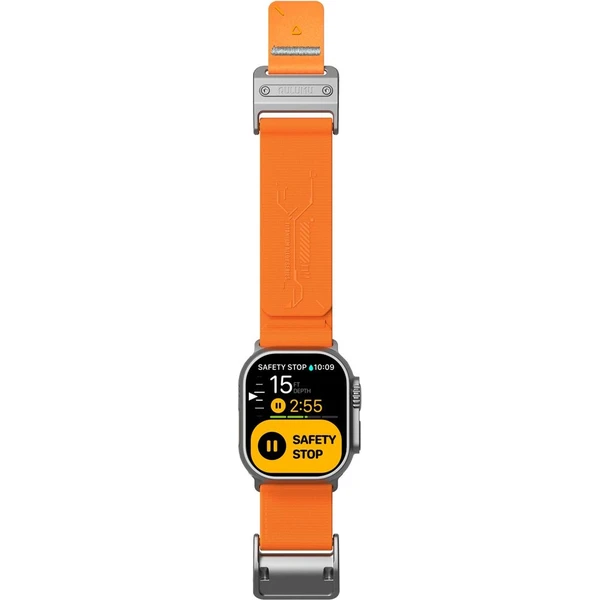 Aulumu A11 Mag Buckle Slim řemínek Apple Watch 49/46/45/44/42mm Silver Buckle/Orange Strap - Řemínky - Obrázek 02274caf075a4fb48e173afd9868c60c