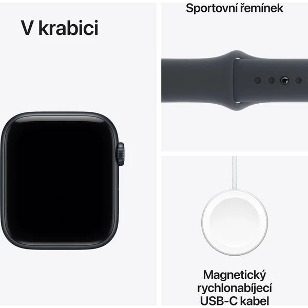 Apple Watch SE 3 (2025) 40mm Temně inkoustový hliník s inkoustovým sportovním řemínkem M/L (Další) - Chytré hodinky - Obrázek 02397cd545cf4433ab8d91b08bfaf363