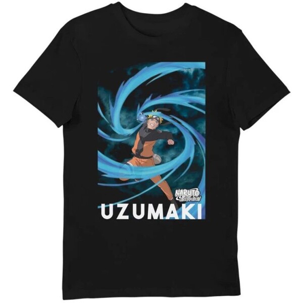 Tričko Naruto Shippuden - Uzumaki L (svítící ve tmě) Černá