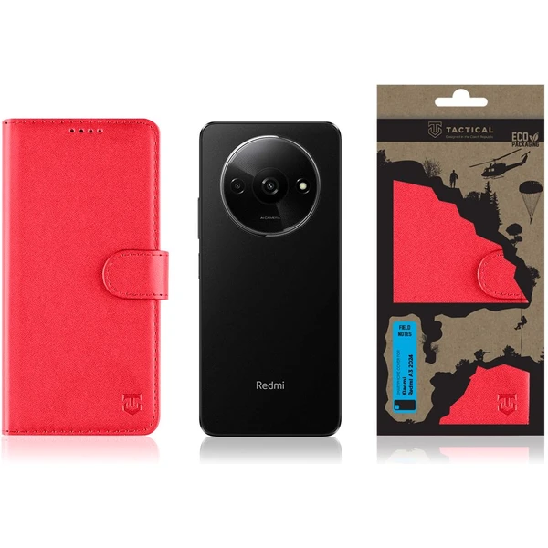 Tactical Field Notes pouzdro Xiaomi Redmi A3 (2024) červené - Pouzdra - Obrázek 024f84d336db4a96a6a3dbe2ff6ec4ec