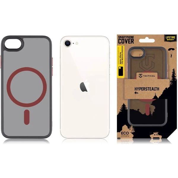 Tactical MagForce Hyperstealth 2.0 kryt iPhone 7/8/SE (20/22) Black/Red - Pouzdra - Obrázek 0255000P01