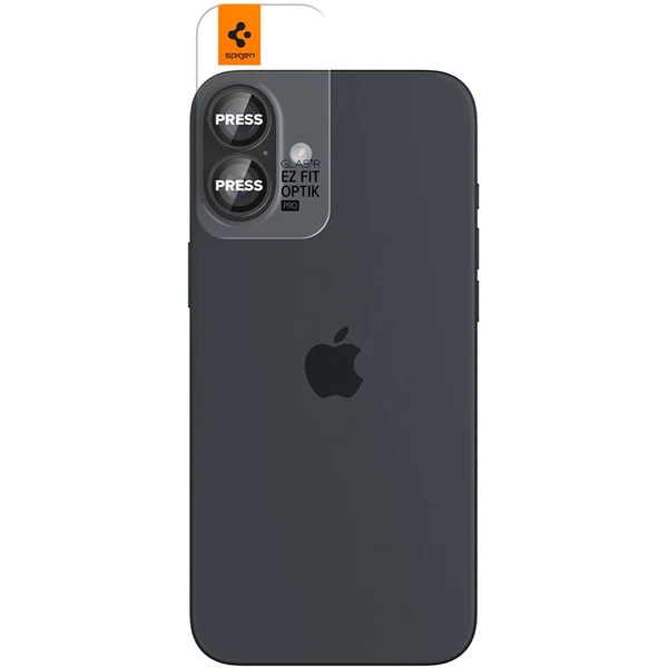 Spigen Glass tR EZ Fit Optik Pro sada skel iPhone 17/16/16 Plus černá (2-pack) - Ochranné folie a skla - Obrázek 0258356d22004e4dbbf86ff478019dbf