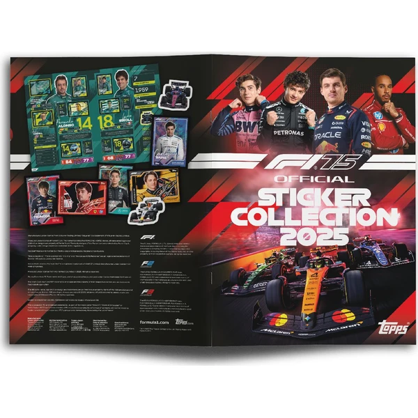 Samolepky Topps F1 2025 Special Anniversary Edition - Sběratelské Album + Samolepky - Sběratelské karty a nálepky - Obrázek 02DN000K01