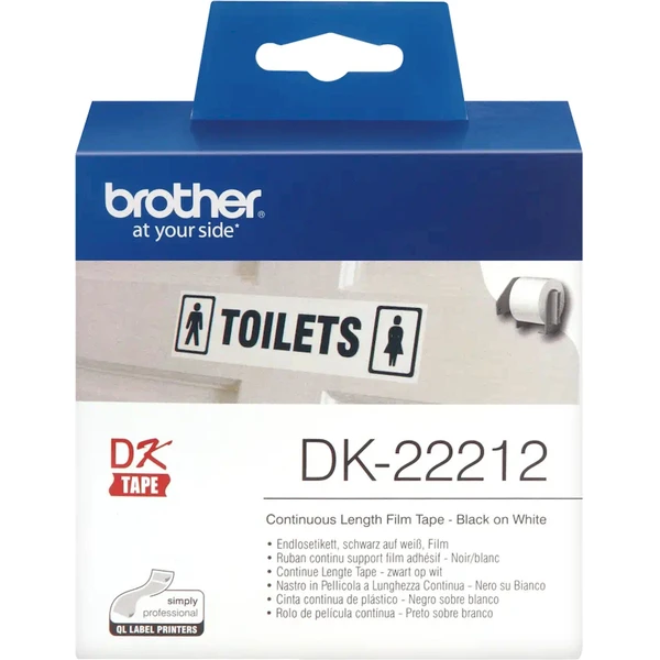 Brother DK-22212 filmová role černá na bílé, 62 mm - Pásky pro štítkovače - Obrázek 02I9000P01