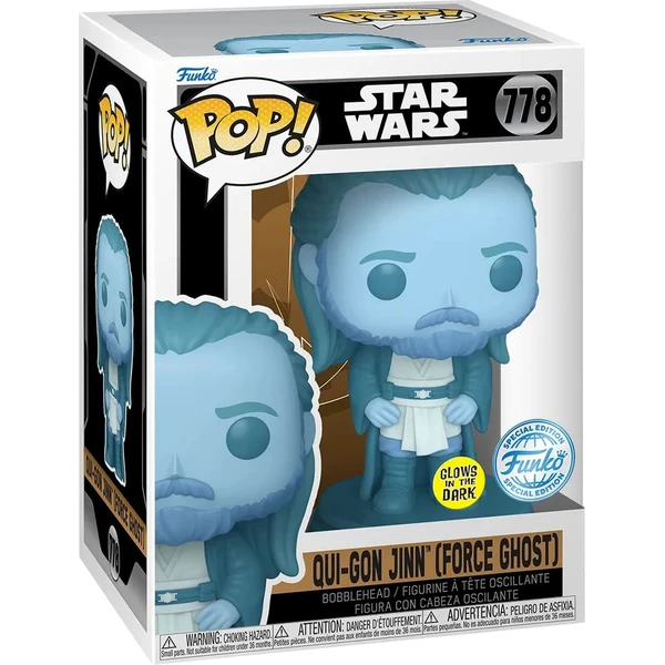 Funko POP! #778 Star Wars: SW: Obi-Wan Kenobi - Qui-Gon Ghost (GITD) - Funko POP! - Obrázek 02OG000J01