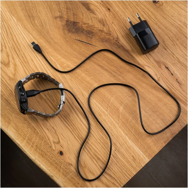 FIXED USB-C napájecí kabel pro Garmin Fenix 5/6/7/7X, Epix, Venu 2/3, Vivoactive 3/4/5 1m černý - Kabely a redukce - Obrázek 02W5000L01