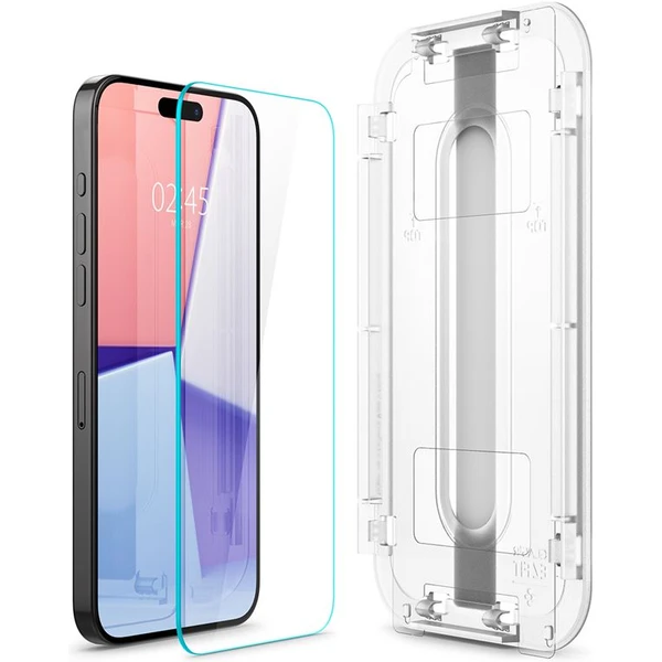 Spigen Glass tR EZ Fit 2 Pack tvrzené sklo iPhone 15 Pro čiré - Ochranné folie a skla - Obrázek 02X8000601