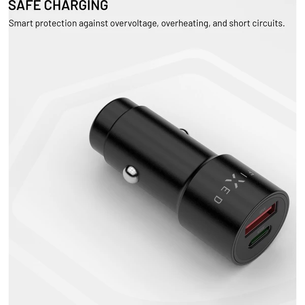 FIXED (63W) autonabíječka s USB-C/USB-A, PD 3.0, černá - Nabíječky - Obrázek 02b519a710174e699a58c6411f7546bc