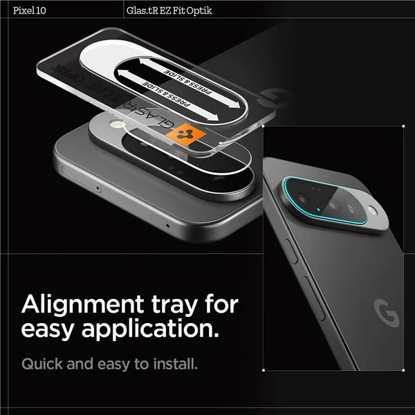 Spigen Glass tR EZ Fit Optik 2 Pack tvrzené sklo na fotoapará Google Pixel 10 čiré - Ochranné folie a skla - Obrázek 02edb946216b43ee96047de78a054d37