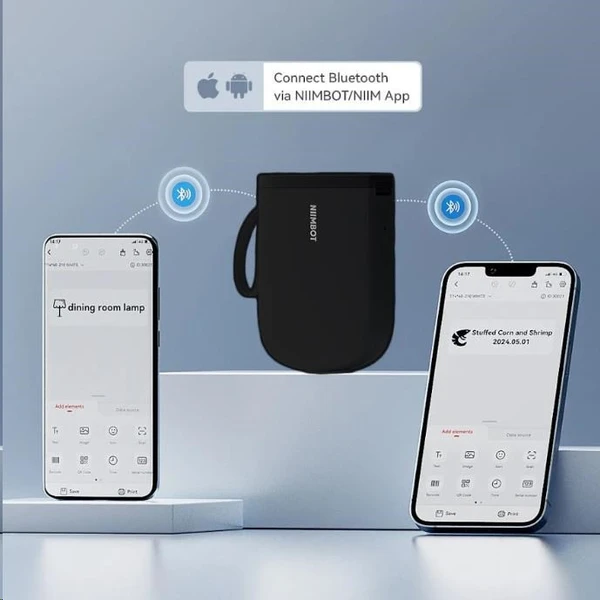 Niimbot tiskárna štítků D11-H Smart černá + role štítků 160 ks - Štítkovače - Obrázek 0301bf0be4b44a119d4e0047b09238f1
