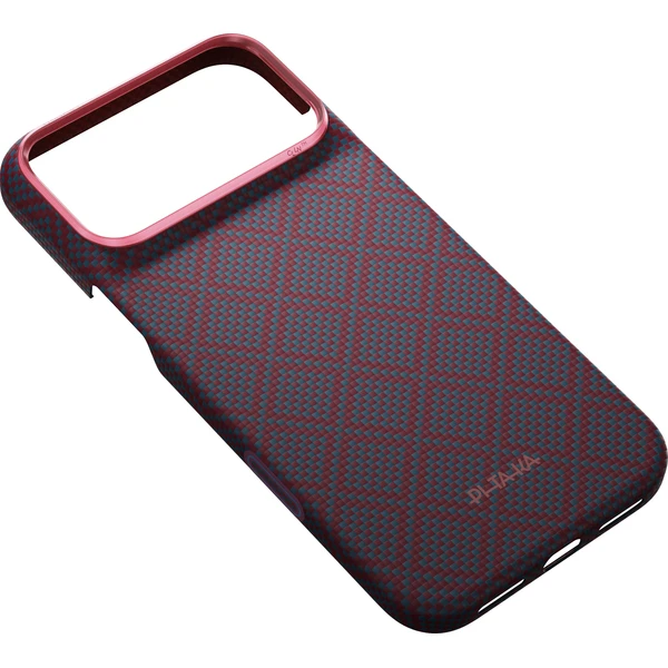 Pitaka Edge Case Argyle MagSafe kryt iPhone 18 Pro Max Blue's Red - Pouzdra - Obrázek 03075bd080ad4e9aa1610810df24aab8