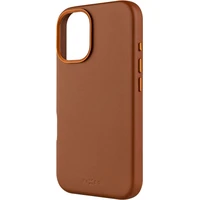 FIXED MagLeather kožený kryt s MagSafe Apple iPhone 16 hnědý - Pouzdra