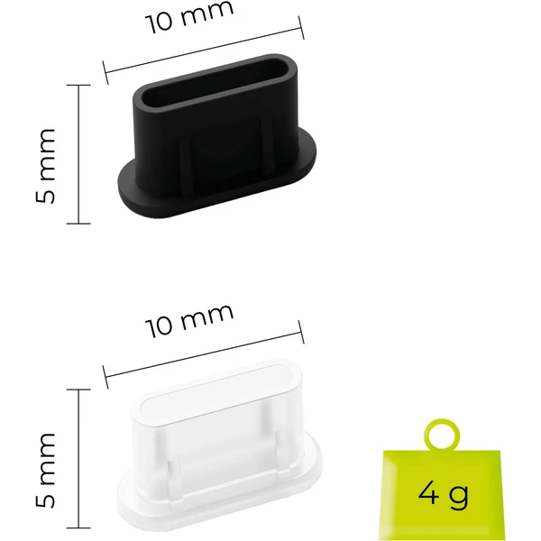 Mobile Origin USB-C Dust Plug & Cleaning Brush sada ochranných kryt a štětečku černá/čirá - Čistící sady - Obrázek 03140752ea0c4af9b501bc5fc0c6a45e