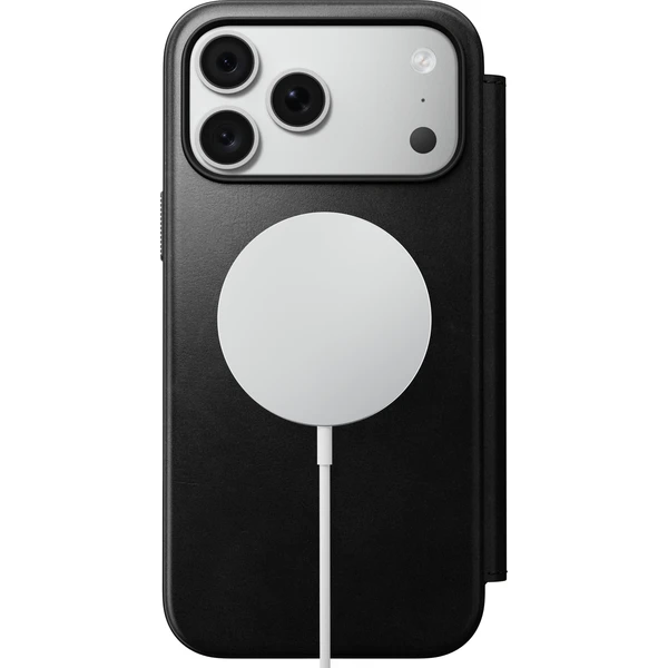 Nomad Modern Leather Folio (Horween) MagSafe kožené pouzdro iPhone 17 Pro Max/18 Pro Max Black - Pouzdra - Obrázek 0315829a74ec4752ab005233e701e4b0