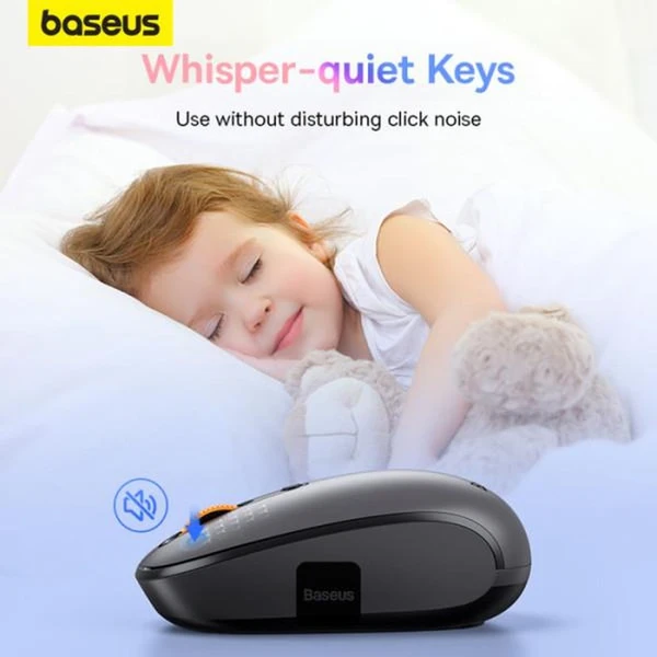 Baseus F01A bezdrátová myš šedá - Myši - Obrázek 032R000K01