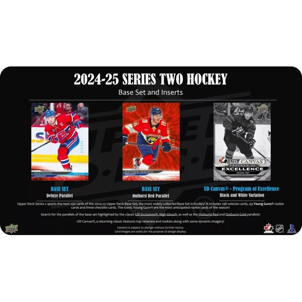 Hokejové karty 2024-25 Upper Deck Series 2 Hockey Hobby Balíček - Hokejové karty - Obrázek 033D000O01