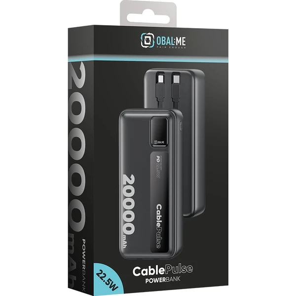 OBAL:ME CablePulse Powerbanka 20000mAh, 22,5W černá - Powerbanky - Obrázek 033a5bb4b5d6440ba781243083018607
