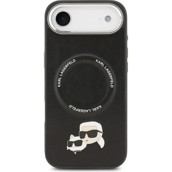Karl Lagerfeld PU Karl and Choupette Heads Pins MagSafe kryt iPhone Air černý - Pouzdra - Obrázek 0341bfc565dc462bbea5a7cafc108686