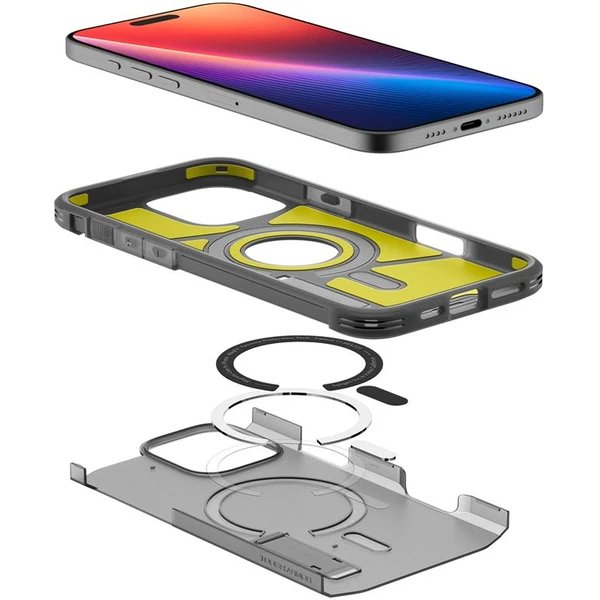Spigen Tough Armor MagSafe kryt iPhone 16 Pro Max frost black - Pouzdra - Obrázek 03510931ef684e2296049b4a27061c35